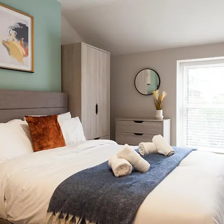 Bright 2-bed - Park Square - Centre 아파트 리즈